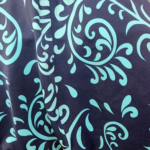 Lands' End Two-Toned Blue One-Piece Swimsuit (10) - Picture 6 of 7